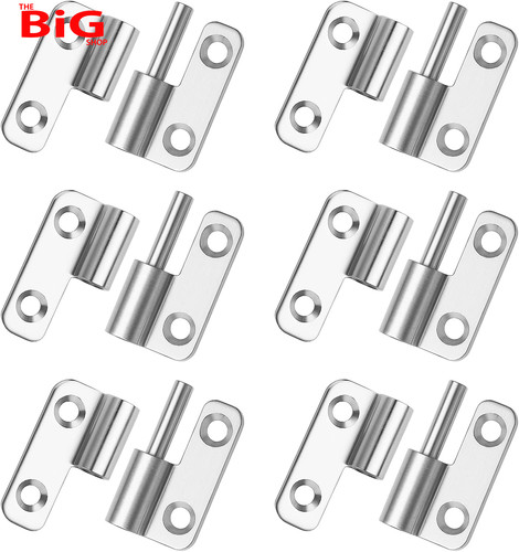 Lift off door hinges 6pcs - off,