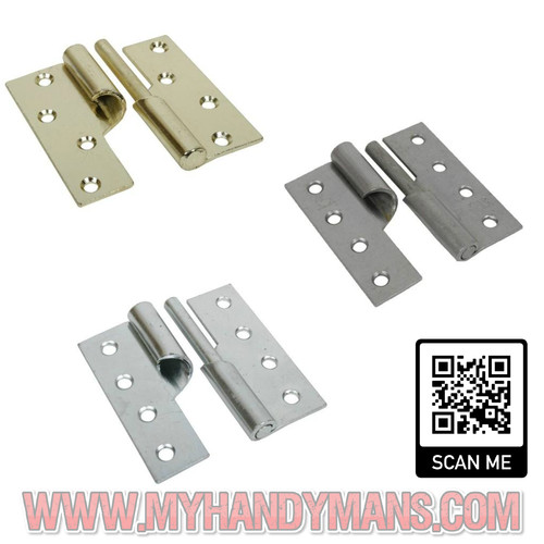Rising butt door hinges - 2x,